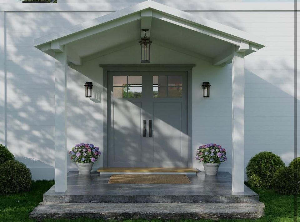 Open Box Progress Lighting Boxwood Collection 1-Light Clear Seeded Glass Craftsman Outdoor Small Wall Lantern Light Antique Bronze, 11.75x6.25x6.25