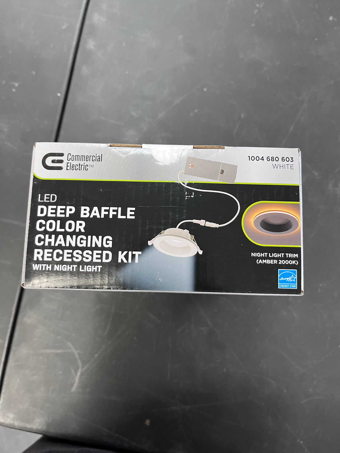 Brand New Commercial Electric 4 in. Adjustable CCT Integrated LED Canless Recessed Light Trim with Night Light 650 Lumens Reduces Glare and Eye Strain