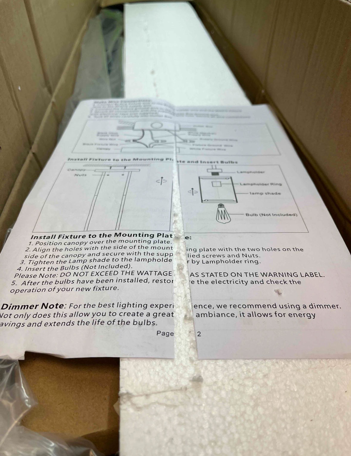 TULUCE 6 Light Farmhouse Chandelier Lighting Vintage Pendant Lighting Clear Glass Shade Flush Mount Lighting Fixture Black Pendant Lamp for Entryways, - Selzalot