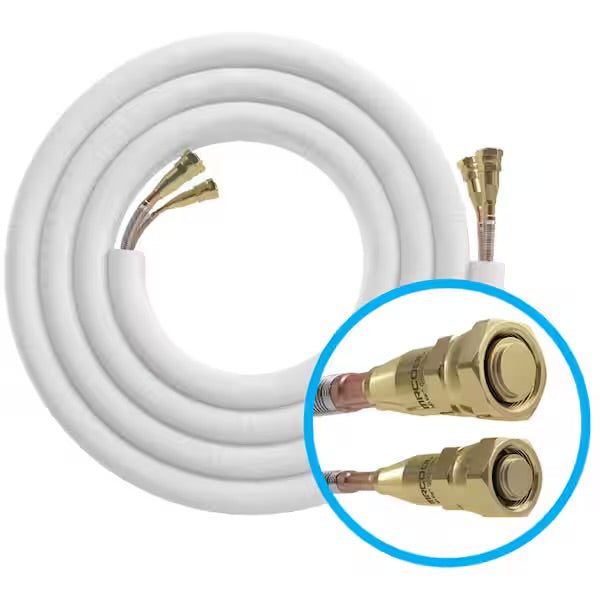 Open Box MRCOOL 25 ft. 1/4 in. x 1/2 in. Line Set for DIY 9K, 12K and 18K