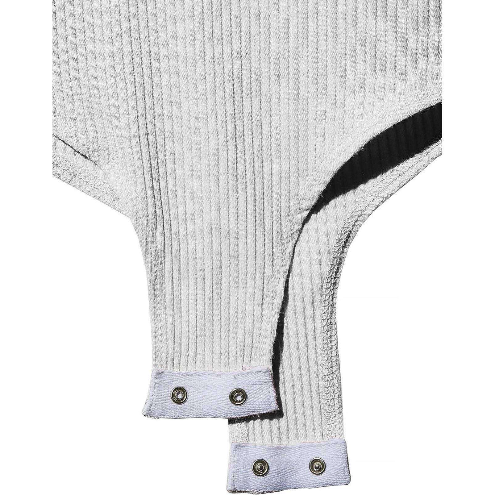 LE3NO Womens Scoop Neck Ribbed Knit Henley Top - Selzalot