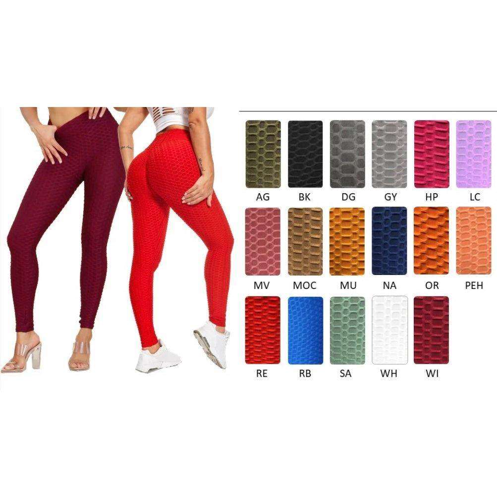Women Leggings Anti-Cellulite High Waist Push Up Yoga Pants TikTok Butt Lift - Selzalot