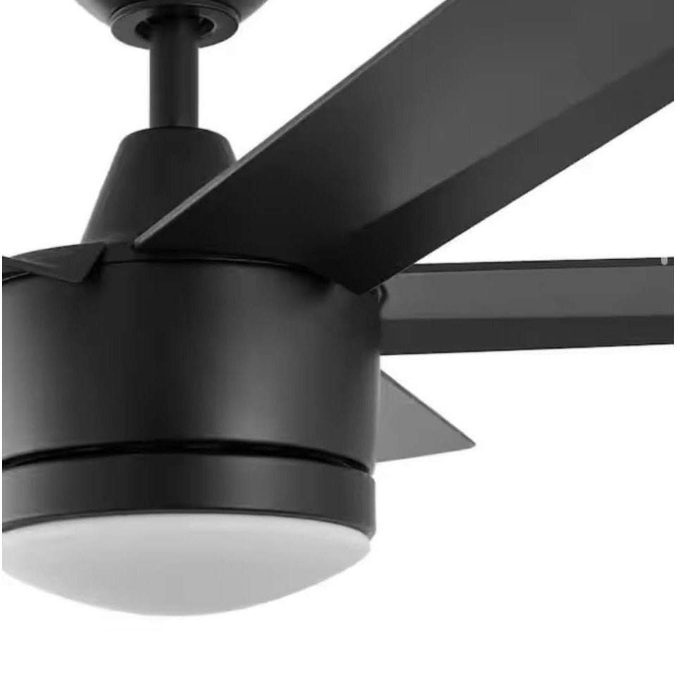 HOME DECORATORS COLLECTION Merwry 48 IN Integrated LED Indoor Matte Black Ceiling Fan with Light Ki