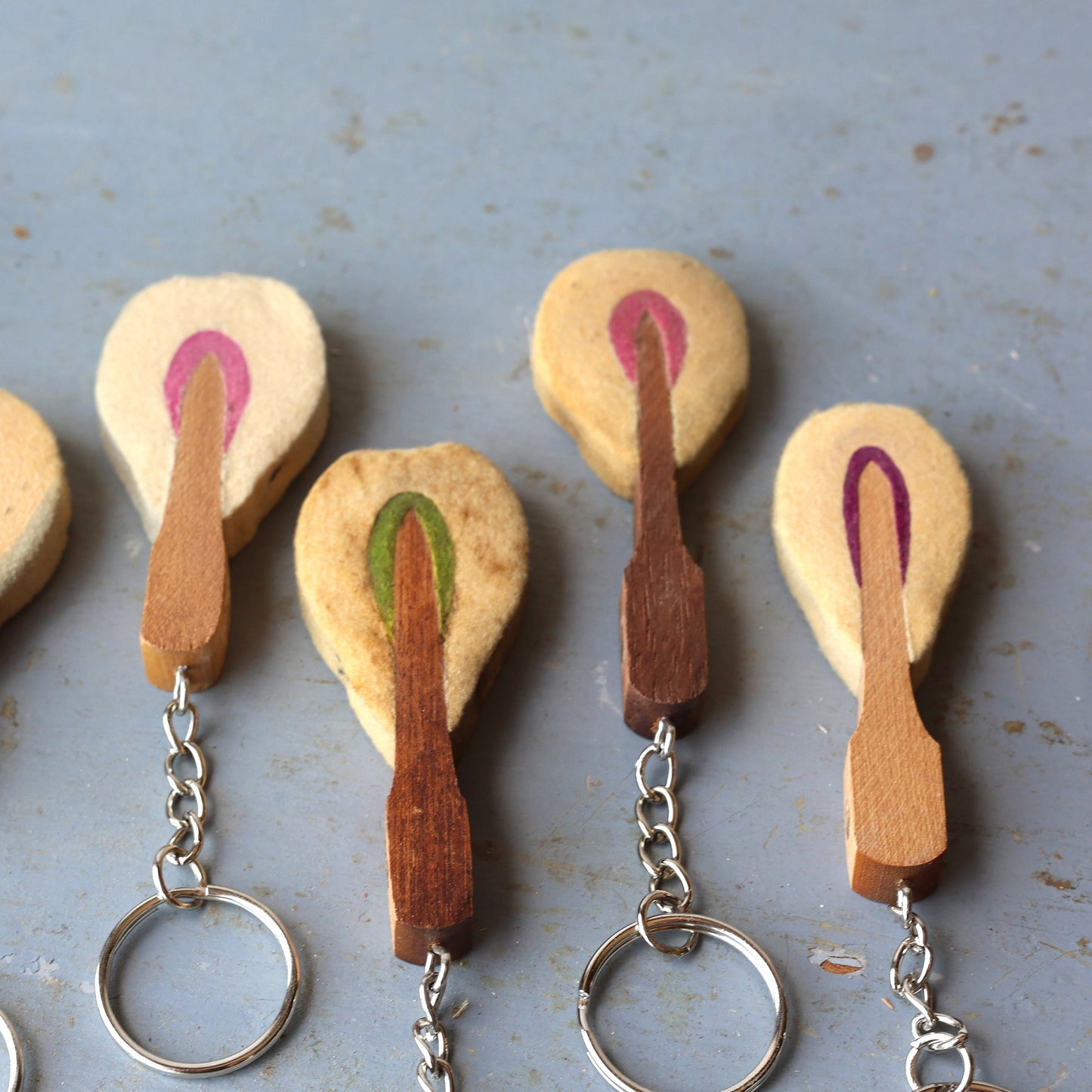 Reclaimed Piano Hammer Keychains