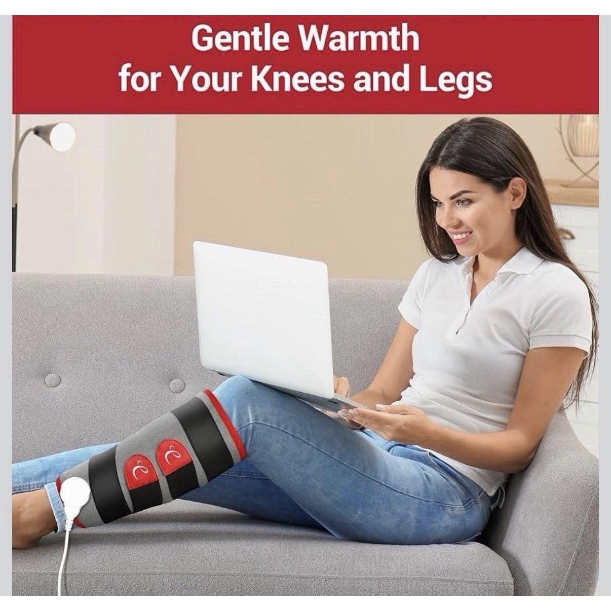 Leg Heating Pad Wearable Heat Pad for Leg and Calf Electric Heat Wrap SMALL