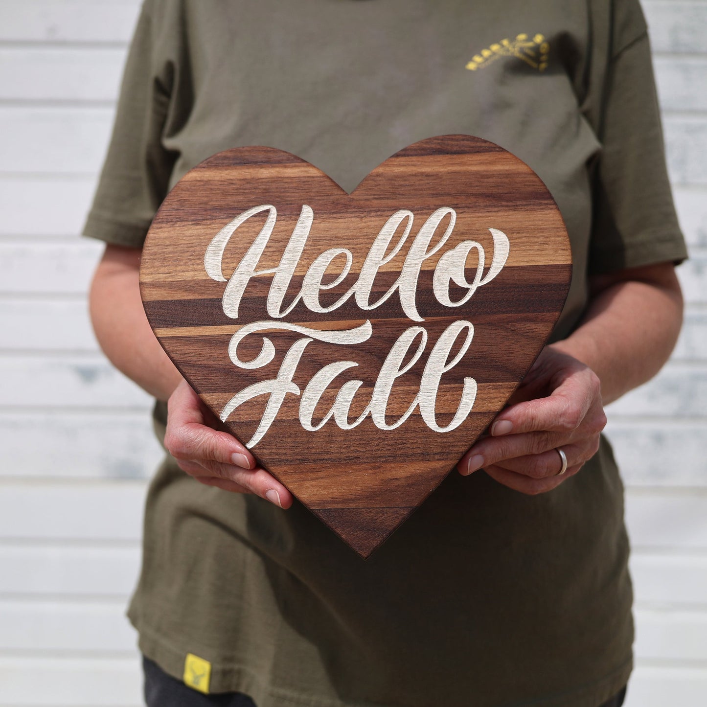 Hello Fall Wall-Hanging Hearts