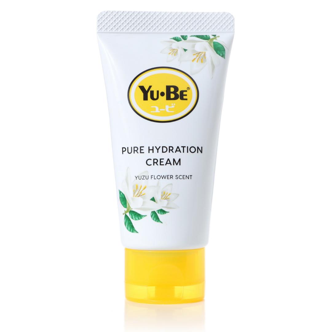 Yu-Be Yuzu Pure Hydration Cream with yuzu flower scent for sensitive skin moisturizing and nourishing.