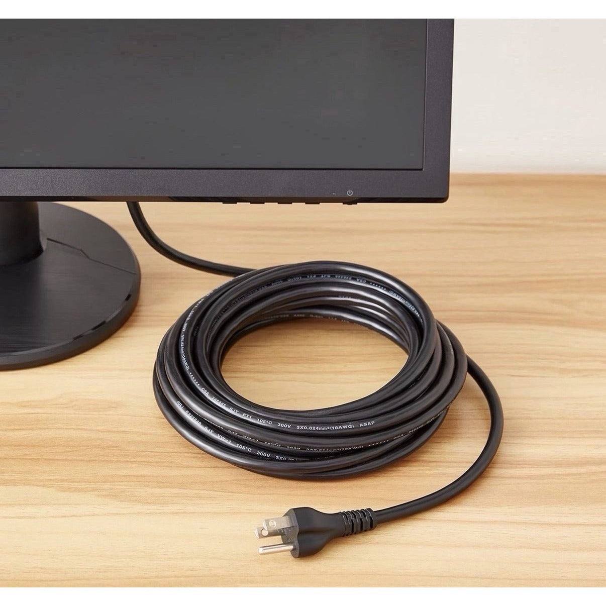 25FT Amazon Basics 3 Prong AC Power Cord Cable