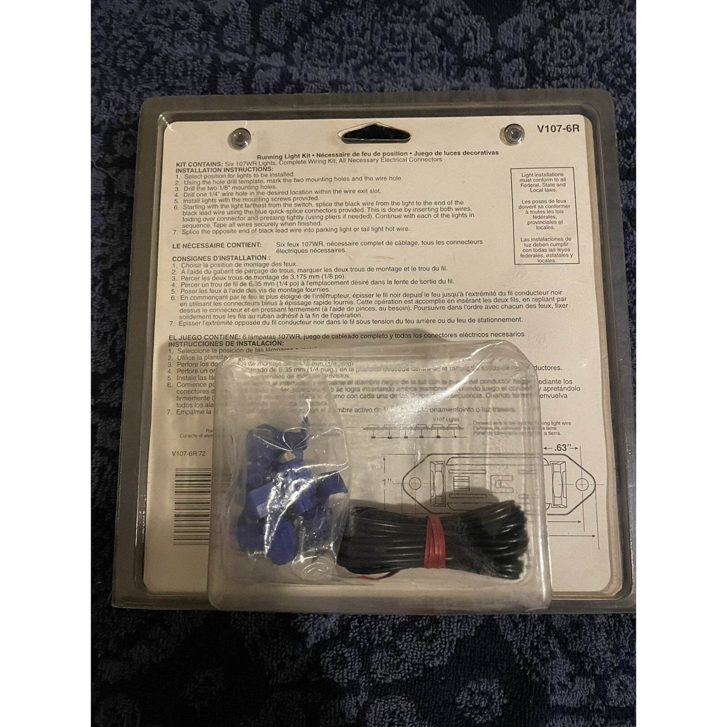 V107 6R Running Light Kit Red NEW.