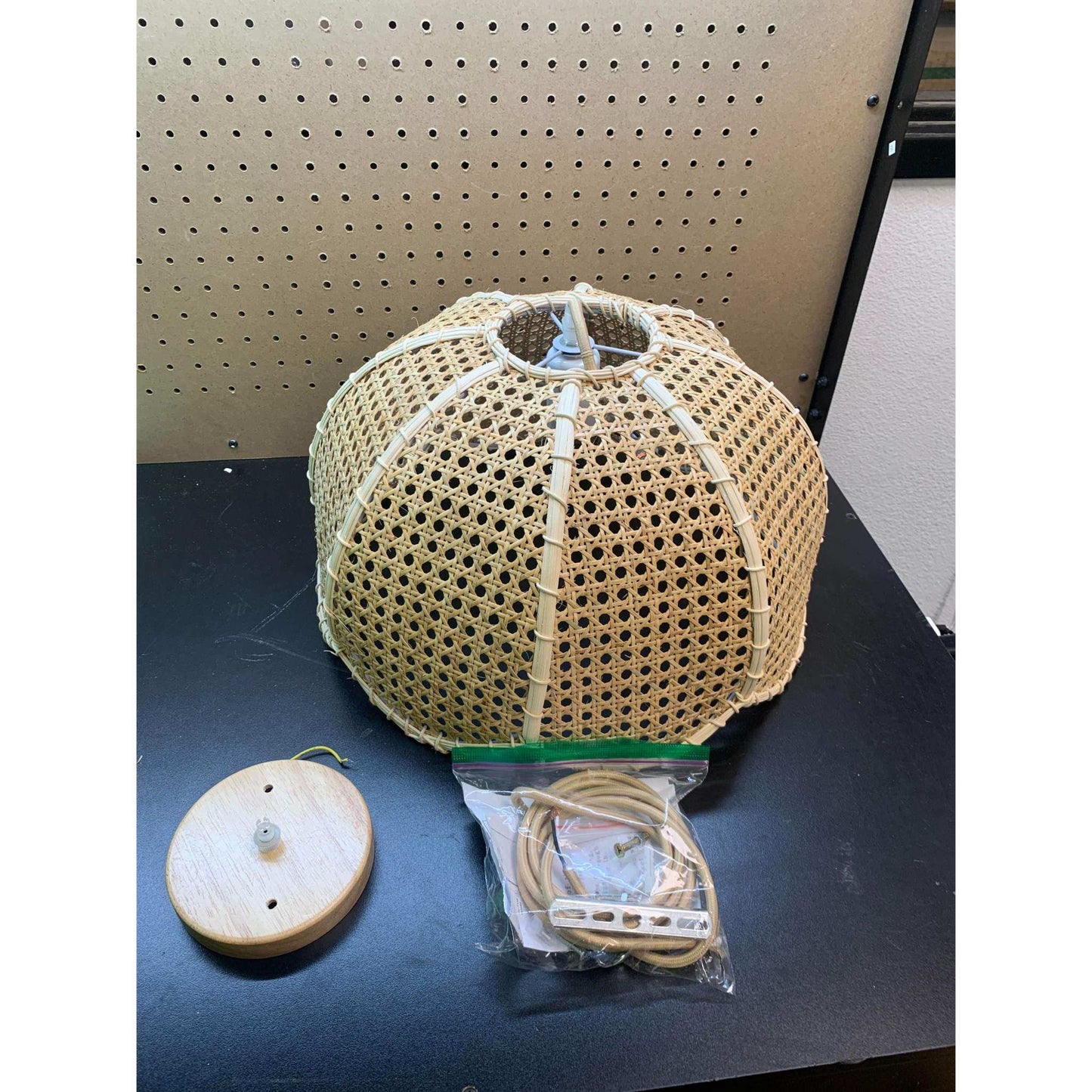 Arturesthome Indoor Hanging Ceiling Light Fixture, Hand Woven Vintage Lotus Flower Pendant Lamp Chandelier for Kitchen Living Room Bedroom Crafts Lampshade - Selzalot