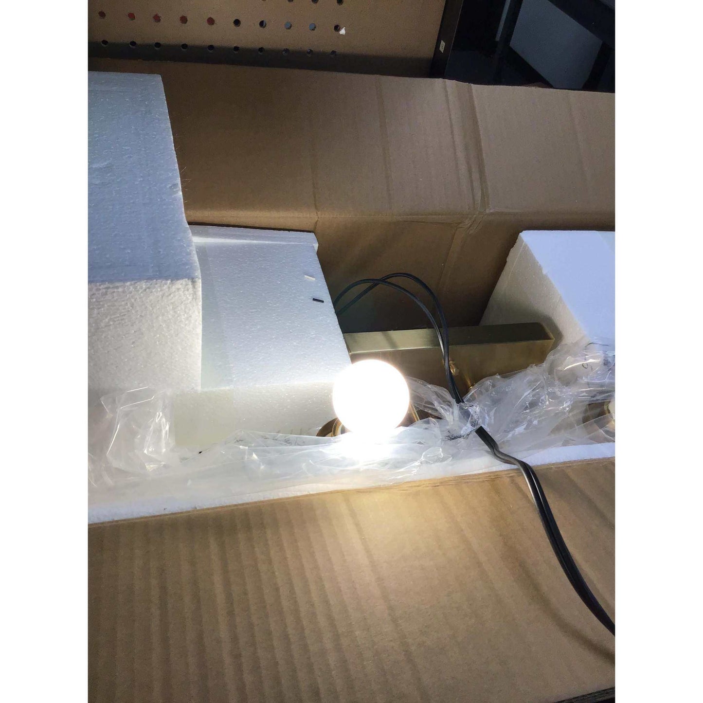 Vanity Lights Fixtures TULUCE 4 Light Bathroom Light Brass Gold Wall Light with Clear Glass Shade, Modern Bathroom Wall Sconce Lighting for Bath, Living Room, Bedroom, Stairs, Gallery, Restaurant - Selzalot