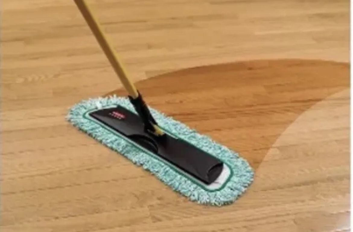 Rubbermaid Commercial Q449 HYGEN 48" DUST MOP PAD MICROFIBER Green FRINGE - Selzalot