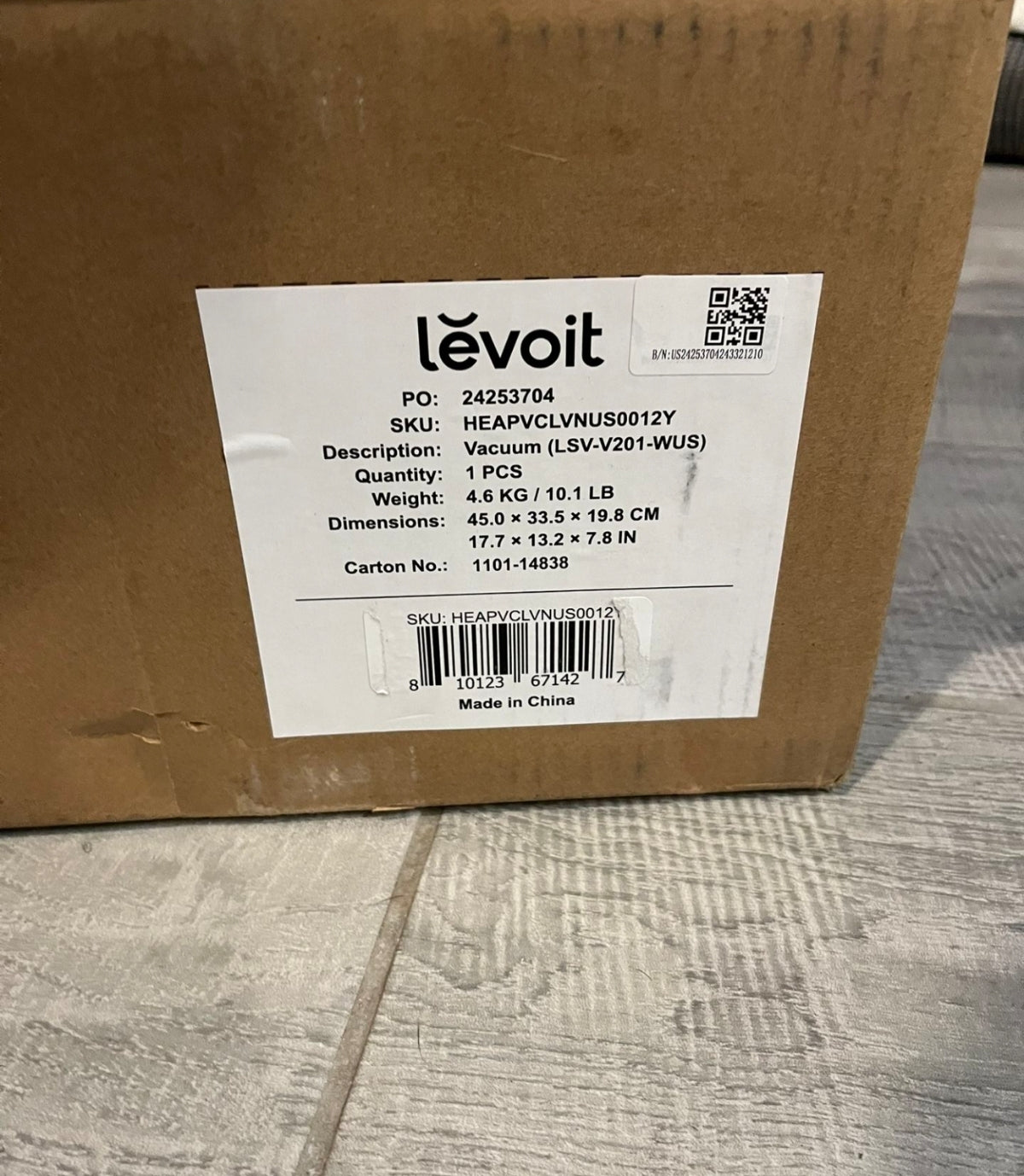 Used Like New LEVOIT Cordless Vacuum Cleaner, Stick Vac with Tangle-Resistant Design, Up to 50 Minutes, Powerful Suction, Rechargeable, Lightweight, a