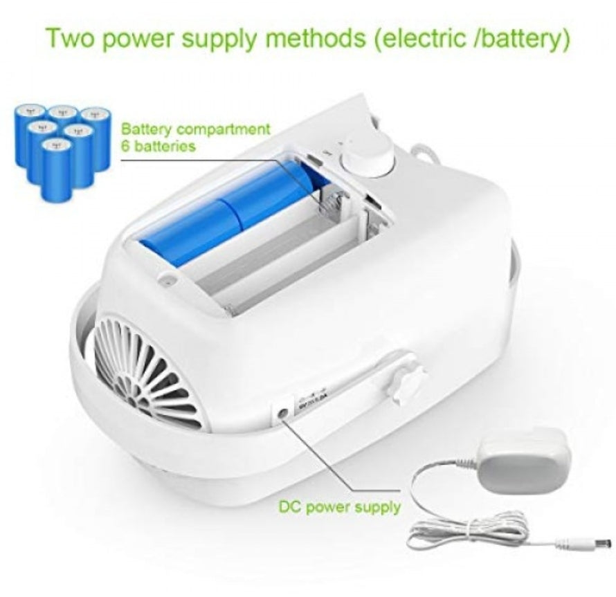 Open Box iTeknic Bubble Machine, Automatic Bubble Blower, Portable Auto Bubble Maker with High Output for Outdoor/Indoor Use,Powered by Plug-in or Bat