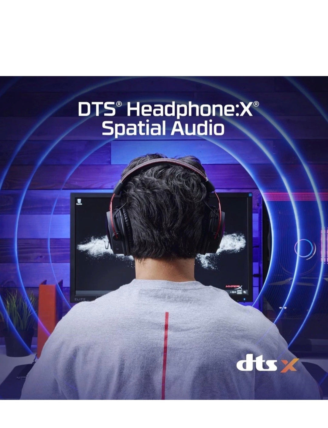 HyperX Cloud Alpha Wireless PC Gaming Headset, Memory Foam 300-hour battery life