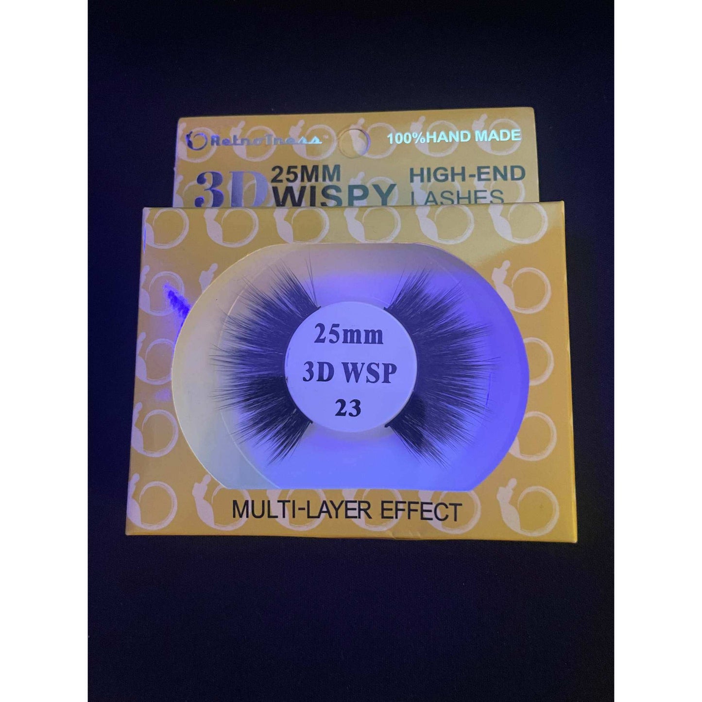 RetroTress 3D 25mm Wispy High-End Lashes Mink Matte 100% HAND MADE Eyelashes Bulk - Selzalot