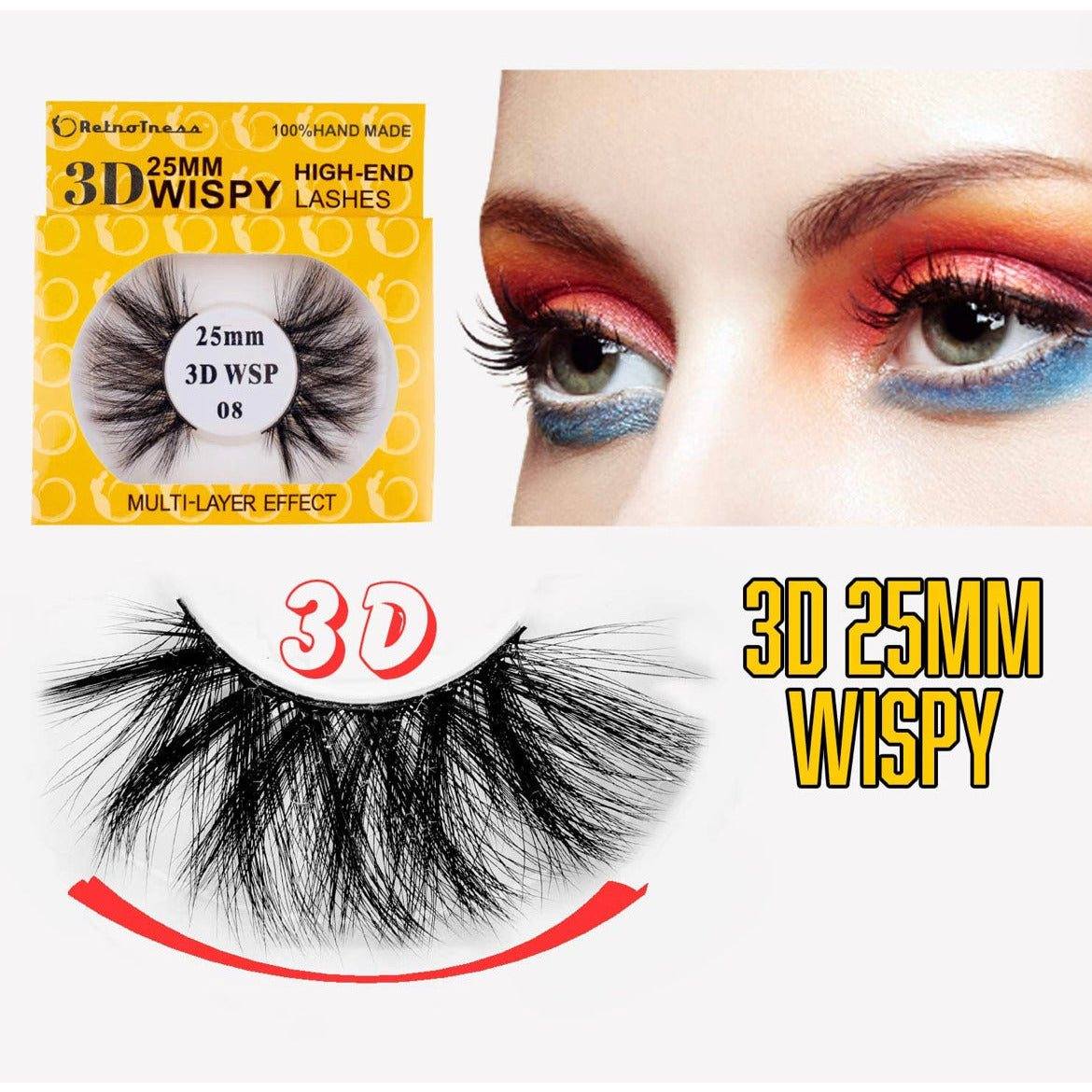 RetroTress 3D 25mm Wispy High-End Mink Matte Handmade Eyelashes