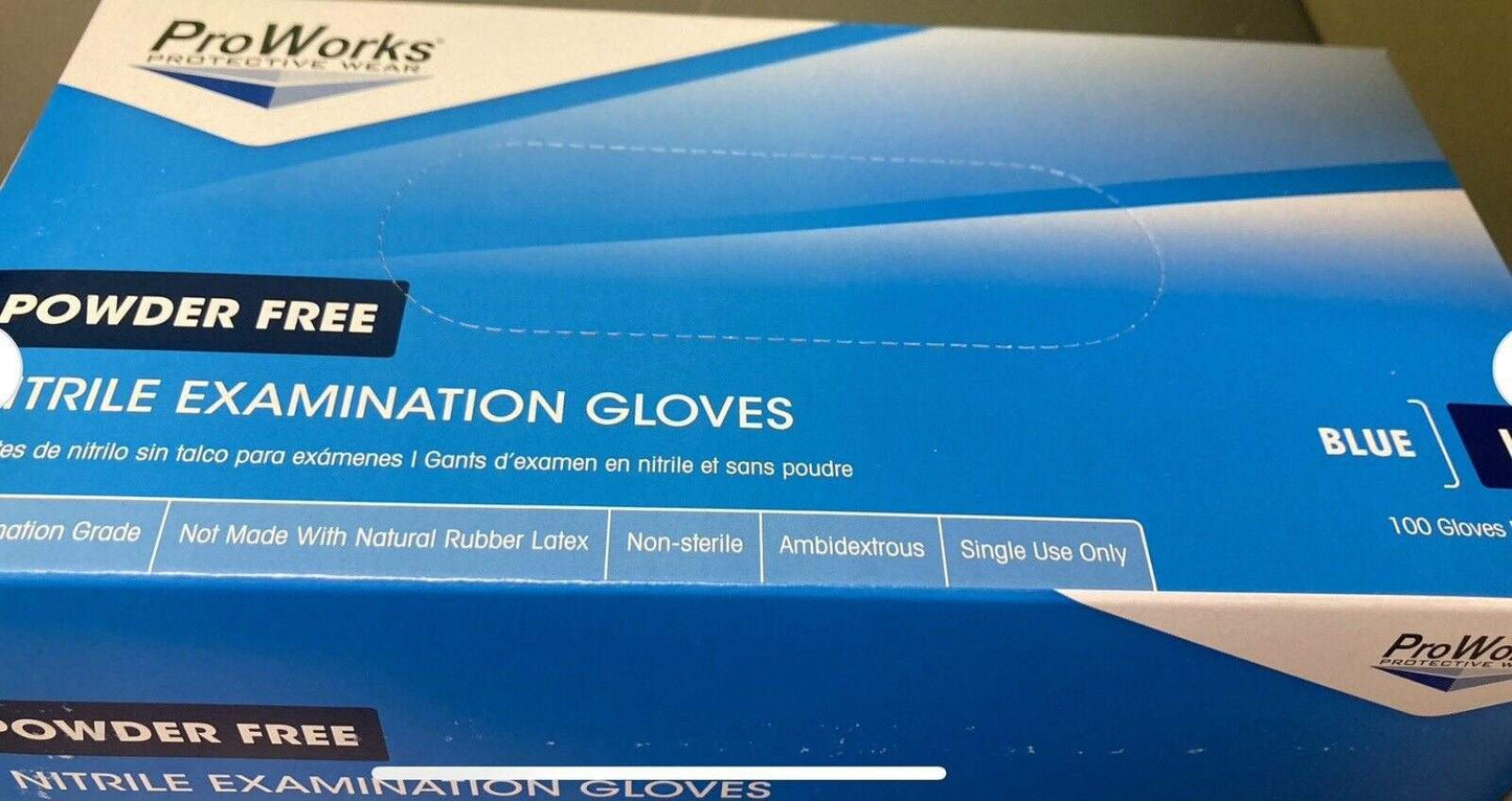 ProWorks Industrial Grade Nitrile Exam Gloves 4 mil - Selzalot