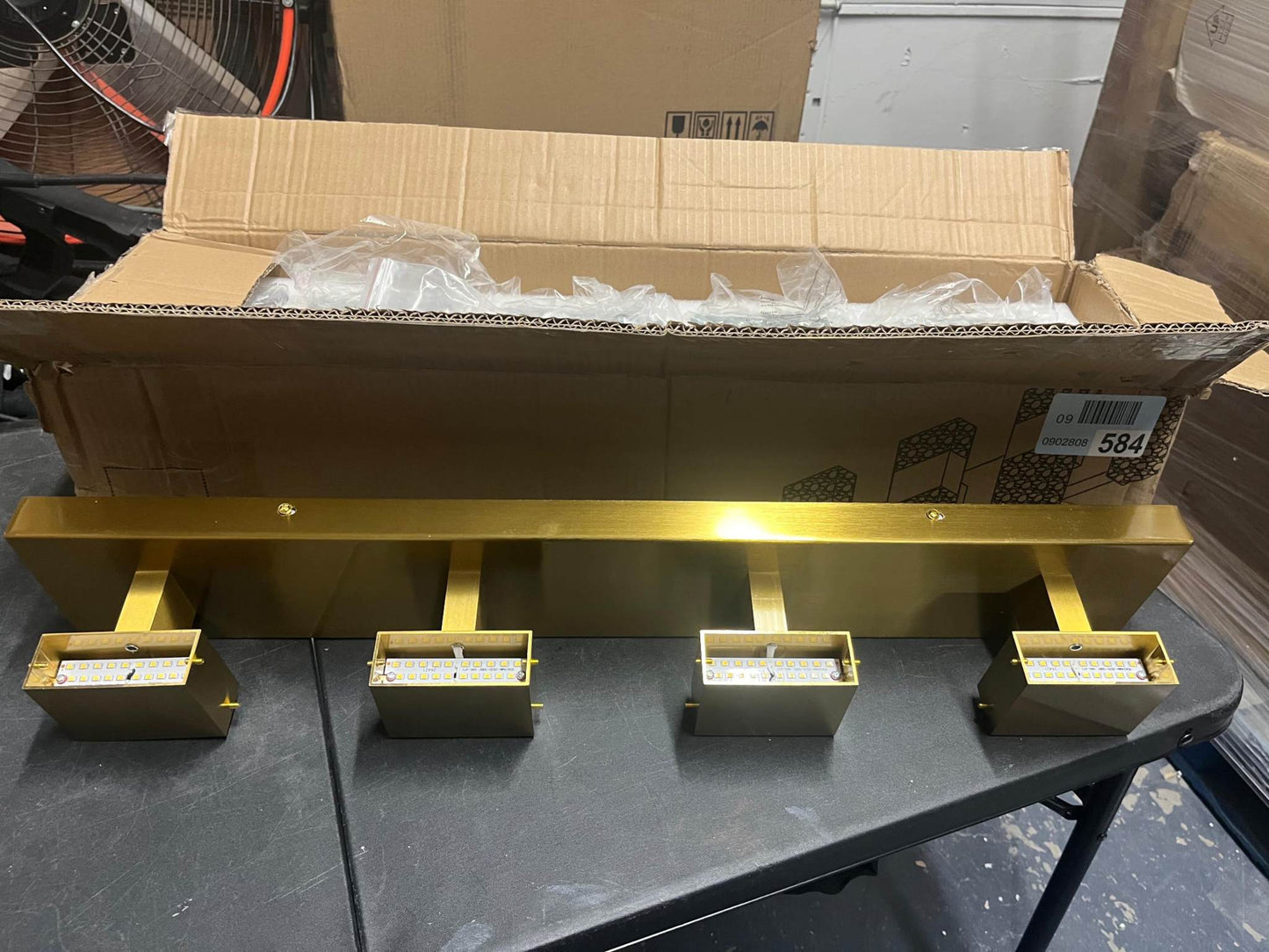 Mercer41 Luxcien Dimmable Crystal Bathroom Vanity Light