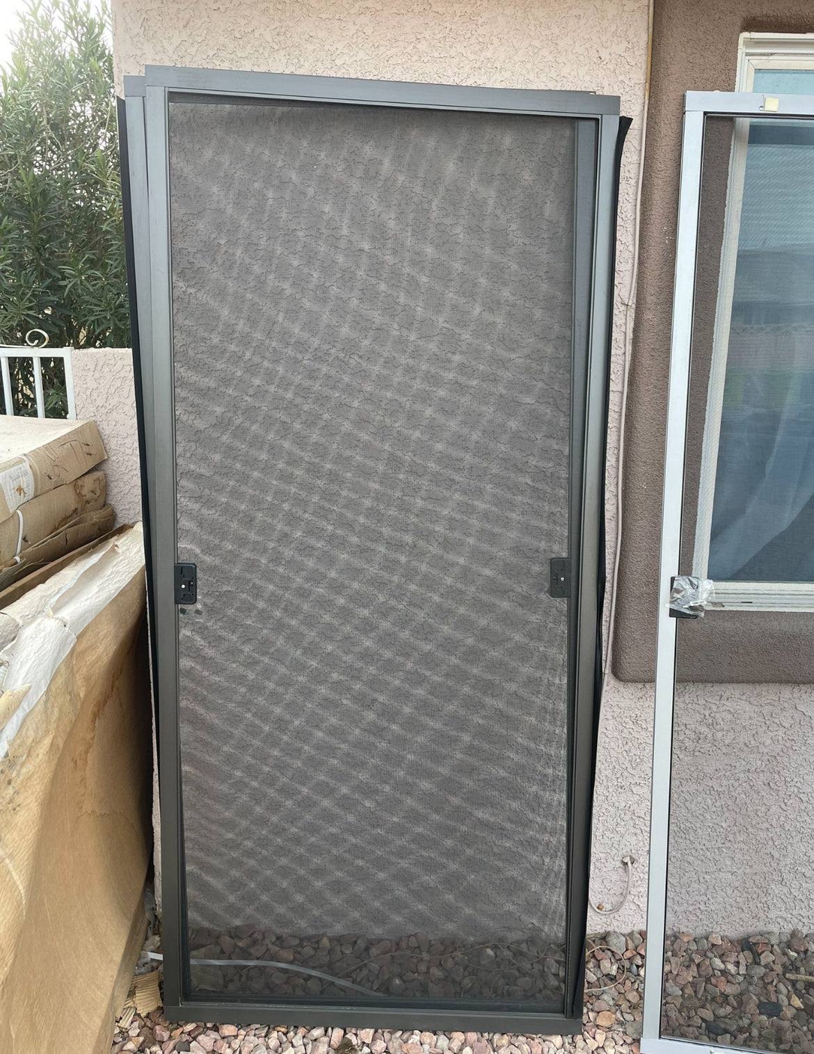 Ritescreen Adjustable Patio Screen Door' Bronze' 36X78 DELIVERY LAS VEGAS ONLY - Selzalot