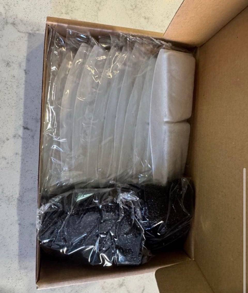 Open Box New MyfatBoss 12 Pack Cat Water Fountain Filter Compatible with 100oz/3L Automatic Pet Fountain and 12 Pack Replacement Pre-Filter Sponges, P