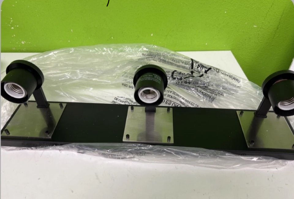 Open Box MOTINI 3-Light Bathroom Vanity Light Fixture Wall Sconce Lighting Black and…