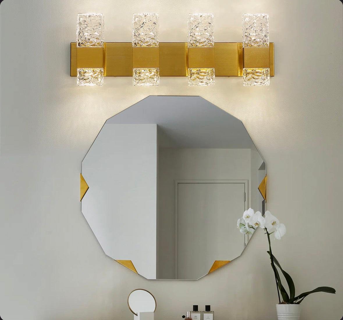 Mercer41 Luxcien Dimmable Crystal Bathroom Vanity Light