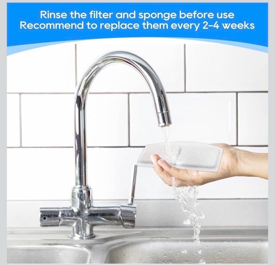 Open Box New MyfatBoss 12 Pack Cat Water Fountain Filter Compatible with 100oz/3L Automatic Pet Fountain and 12 Pack Replacement Pre-Filter Sponges, P