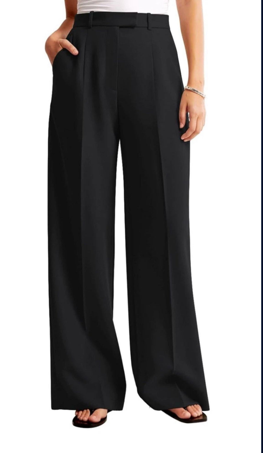 New NIMIN Women Wide Leg Pants High Waisted Business Casual Work