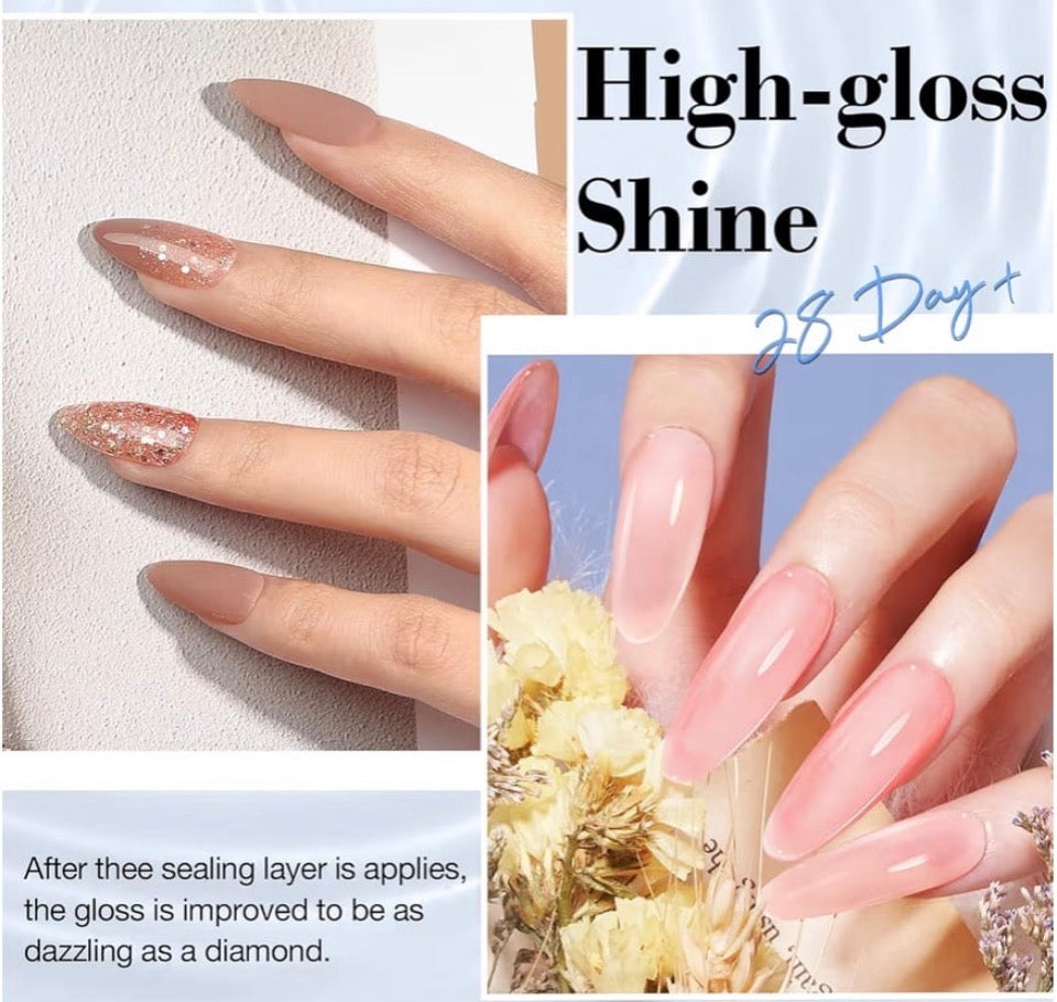 Brand New AZUREBEAUTY Dip Powder Liquid Set Bond, Base, Glossy Matte Top Coat, Activator,