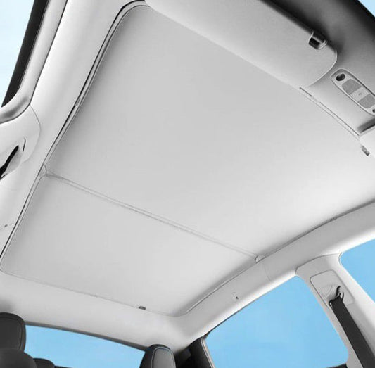 Marsbase roof sunshade for Model Y skylight.