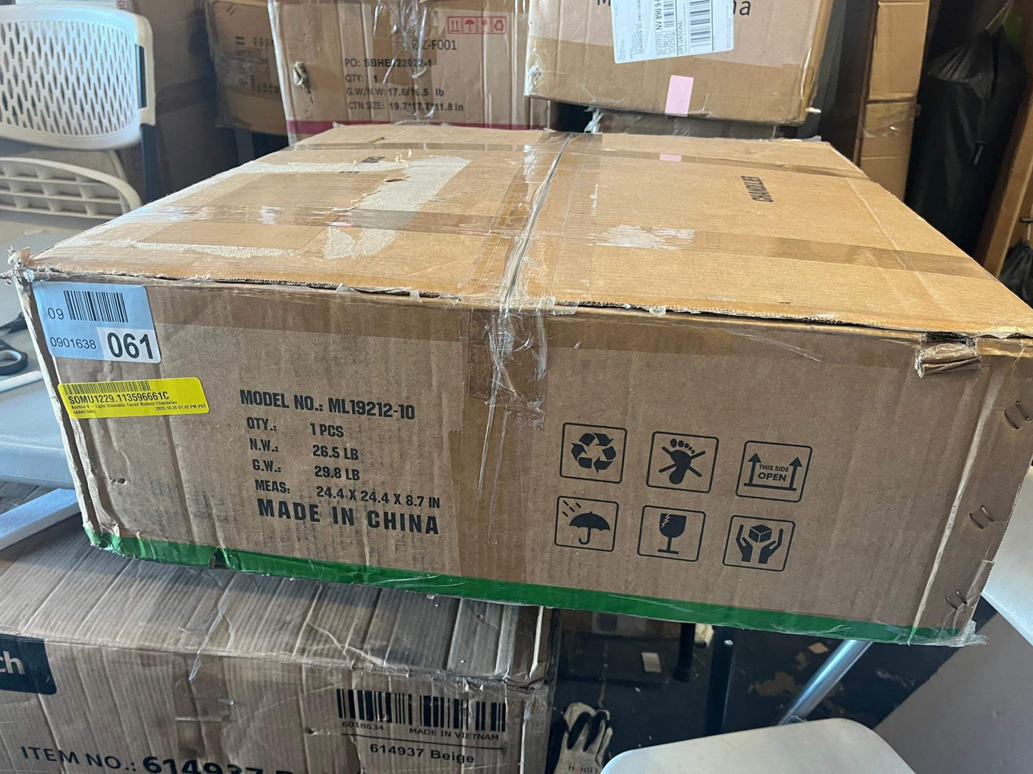 Brand New MERCER41 Aurthur 9 - Light Dimmable Tiered Modern Chandelier