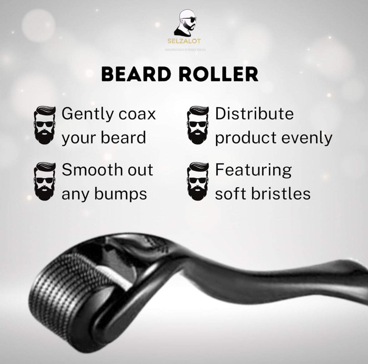 Beard Growth Kit Men’s Beard Care Kit Grooming Set 5 Pieces Beard Products with Wash, Oil Serum, Balm and a Gift Box for Men Self Care - Selzalot