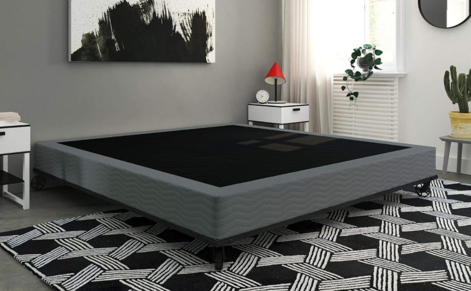 DHP 7" Upholstered Foundation, King Size Folding, Gray