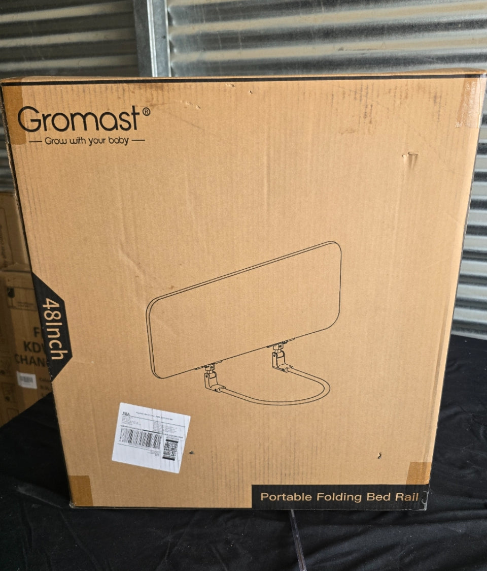 Gromast Toddler Bed Rails Guard Foldable Crib Rail Guard,Baby Bed Rail for Toddlers/Elderly with Reinforced Anchor Safety for Cribs, Twin, Double, Full - Selzalot