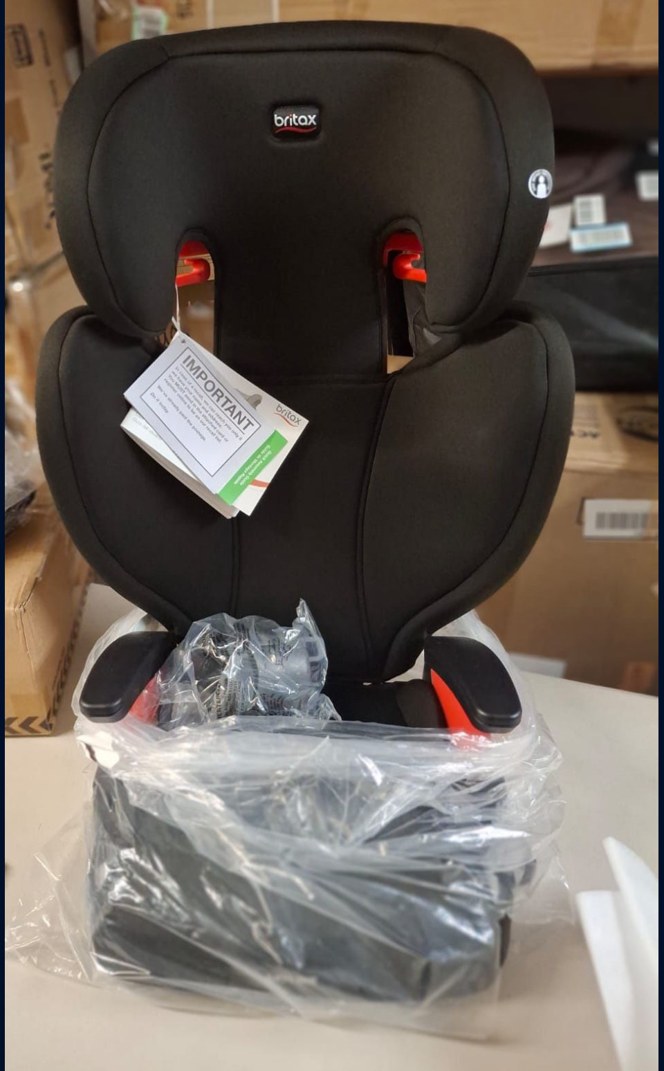 Open box Britax Skyline 2-Stage Belt-Positioning Booster Car Seat, Dusk - Highback and Backless Seat