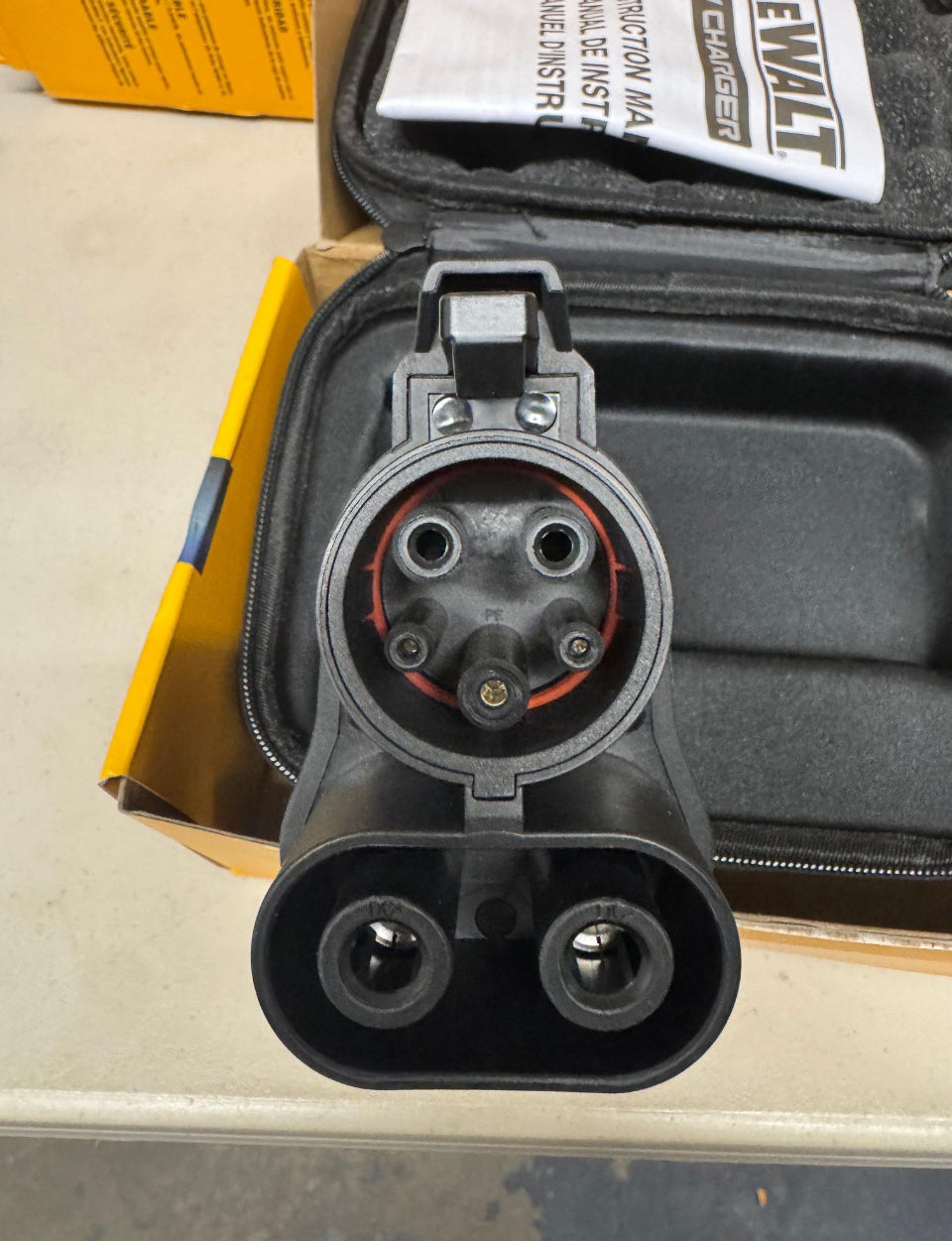 Open Box New DEWALT NACS to CCS1 Fast Charging Adapter, 500-A / 1000-Volt, Fast Charge