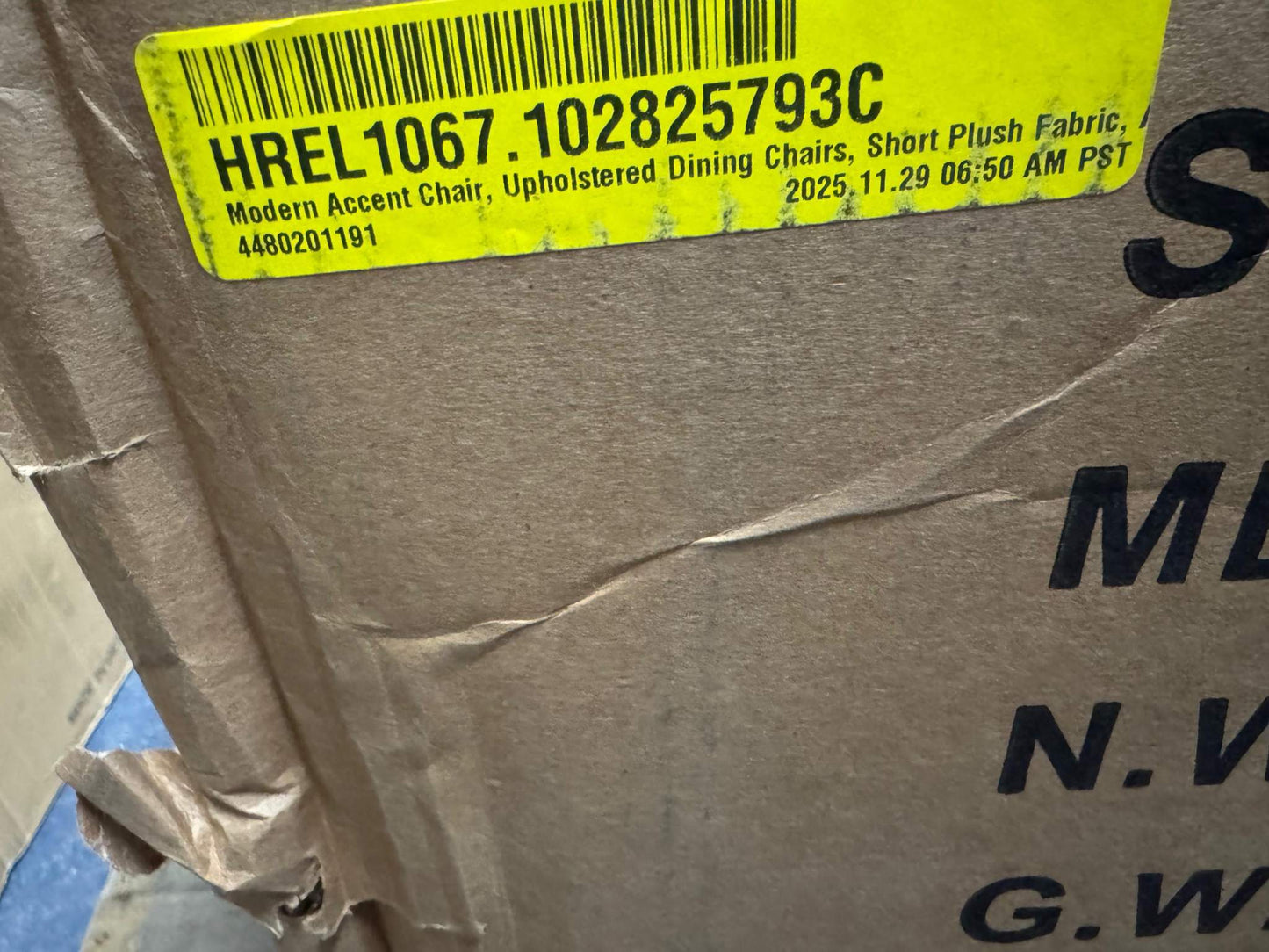 George Oliver Modern Accent Chair, Upholstered Dining Chairs, Short Plush Fabric, Armless Dining Chair (Set of 2)