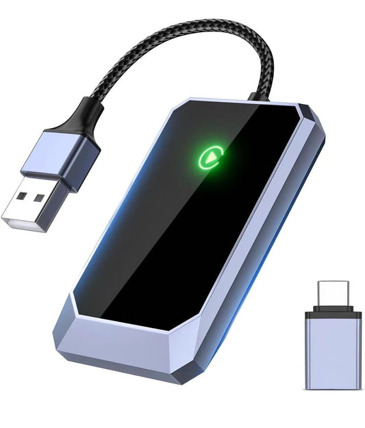 Brand New TERUNSOUI Wireless Carplay Adapter, Converts Wired to Wireless carplay Adapter for iPhone, Wireless Control Plug & Play Carplay for Cars from 2017 & for Apple iPhone iOS 10+