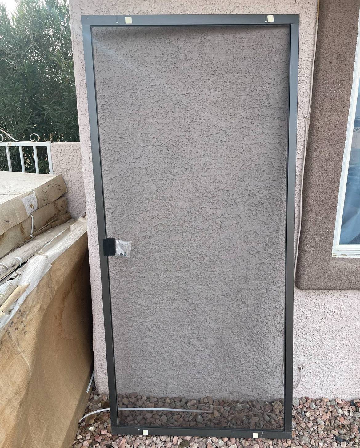Ritescreen Adjustable Patio Screen Door' Bronze' 36X78 DELIVERY LAS VEGAS ONLY - Selzalot