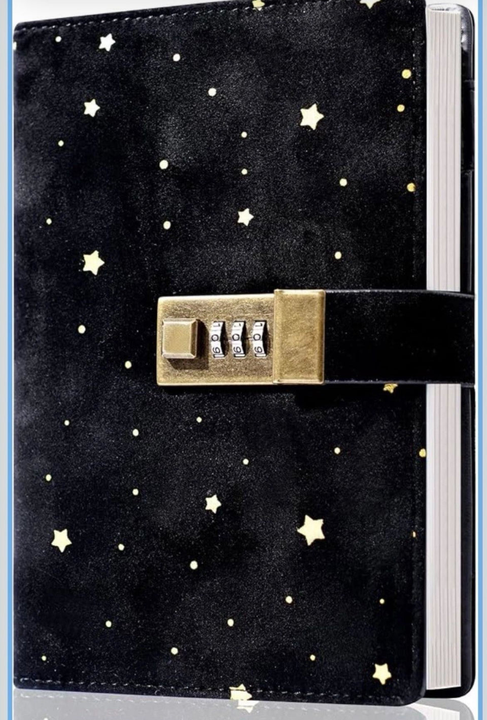Open Box New Cagie Velvet Diary with Lock, Unique Gifts for Women Who Like Writing,