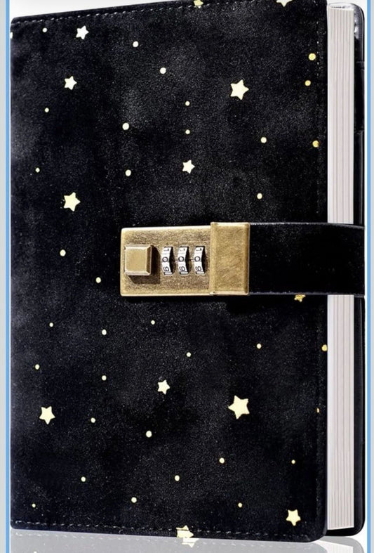 Open Box New Cagie Velvet Diary with Lock, Unique Gifts for Women Who Like Writing,