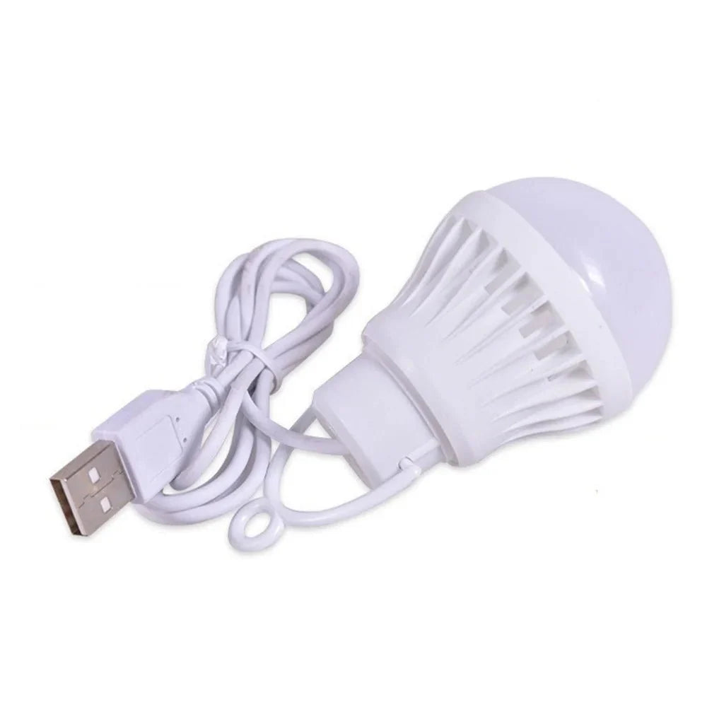 1/2pc 3W/5W/7W Usb Bulb Light Portable Lamp Led for Hiking Camping Tent Travel Work with Notebook Christmas for Home