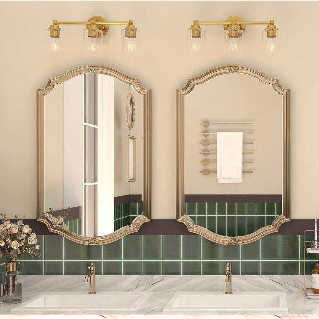 GETINLIGHT Inlight 20 Wide 3 Light Gold Bathroom Vanity Light - Selzalot