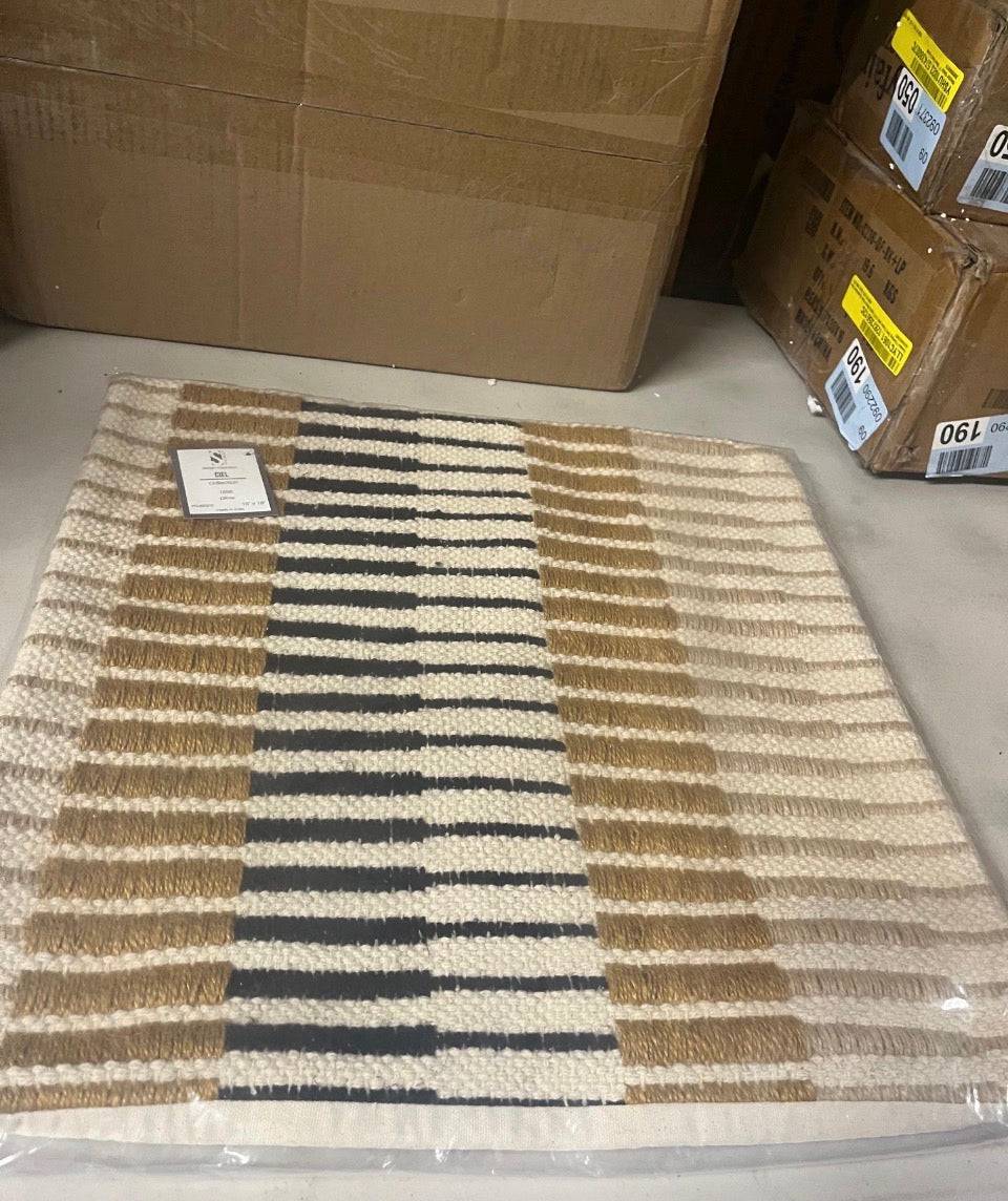 Saro Dynamic Stripe Pillow Cover