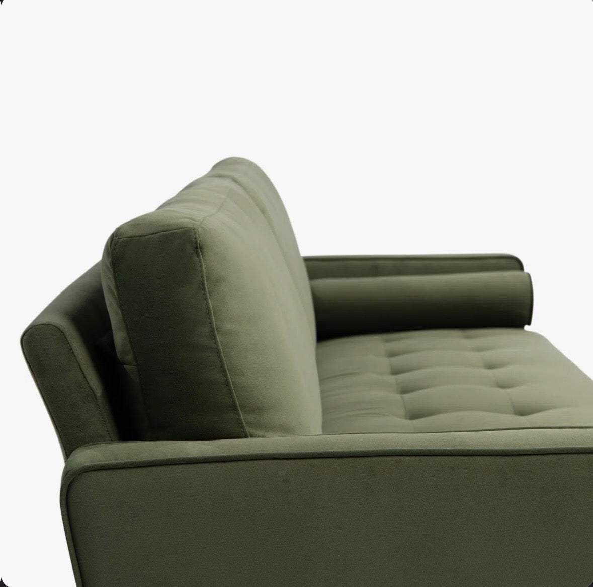 Mercury Row Garren 75.6 Tufted Sofa GREEN