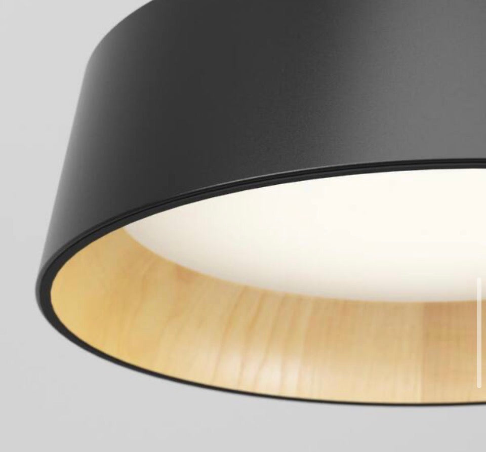 Artika Alton 43-Watt Integrated LED Black 5 CCT Modern Hanging Pendant Chandelier Light Fixture for Dining Room or Kitchen