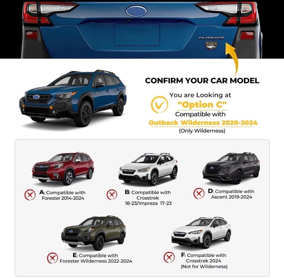 BougeRV Car Roof Rack Cross Bars Compatible with Subaru Outback Wilderness 2020-