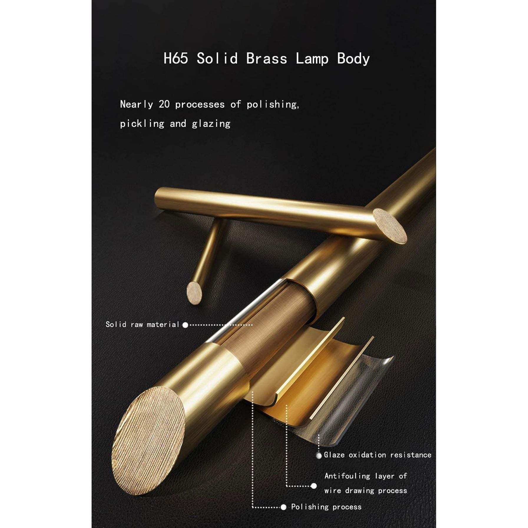 APBEAM Mid Century Sputnik Chandelier Brass Pendant Lighting - Selzalot