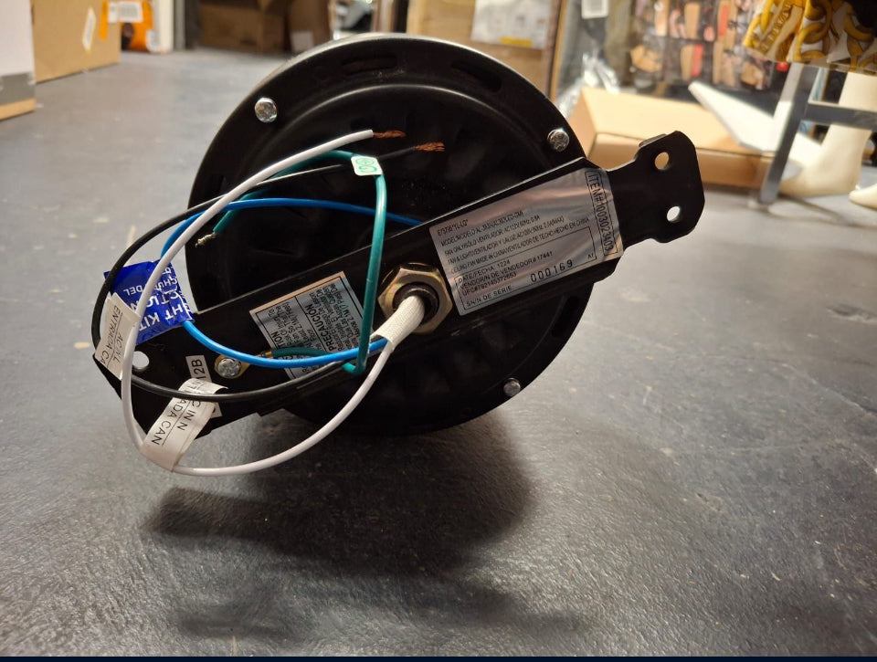 Open Box Hampton Bay Hugger 52 in. LED Indoor Black Ceiling Fan with Light Kit